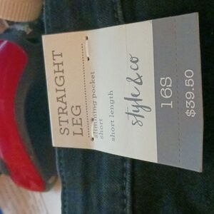 Black pair of straight leg 16s style code jeans brand new still in the plastic w